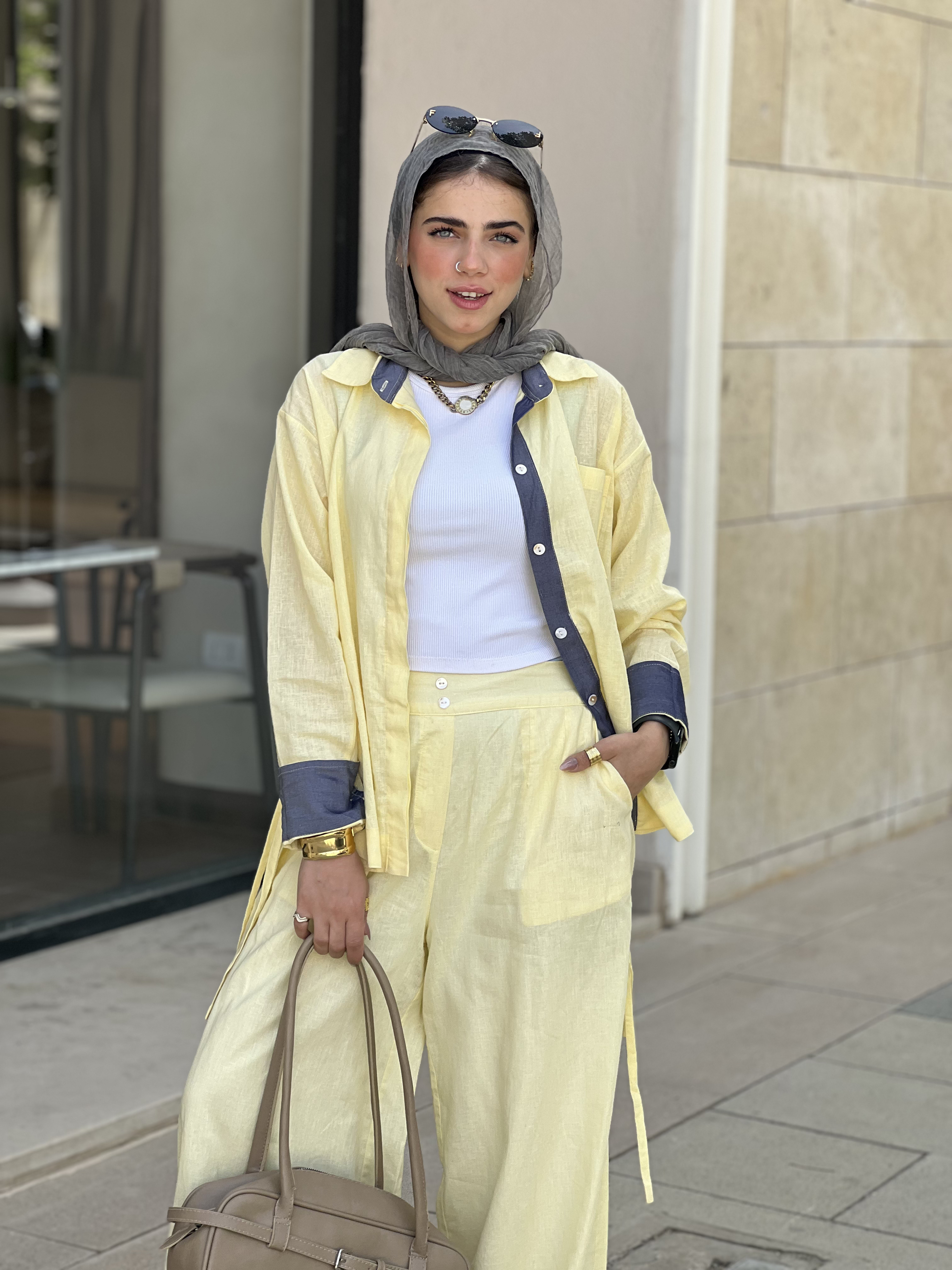 Linen Wrap Blouse