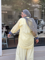 Linen Wrap Blouse