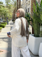 Linen Wrap Blouse