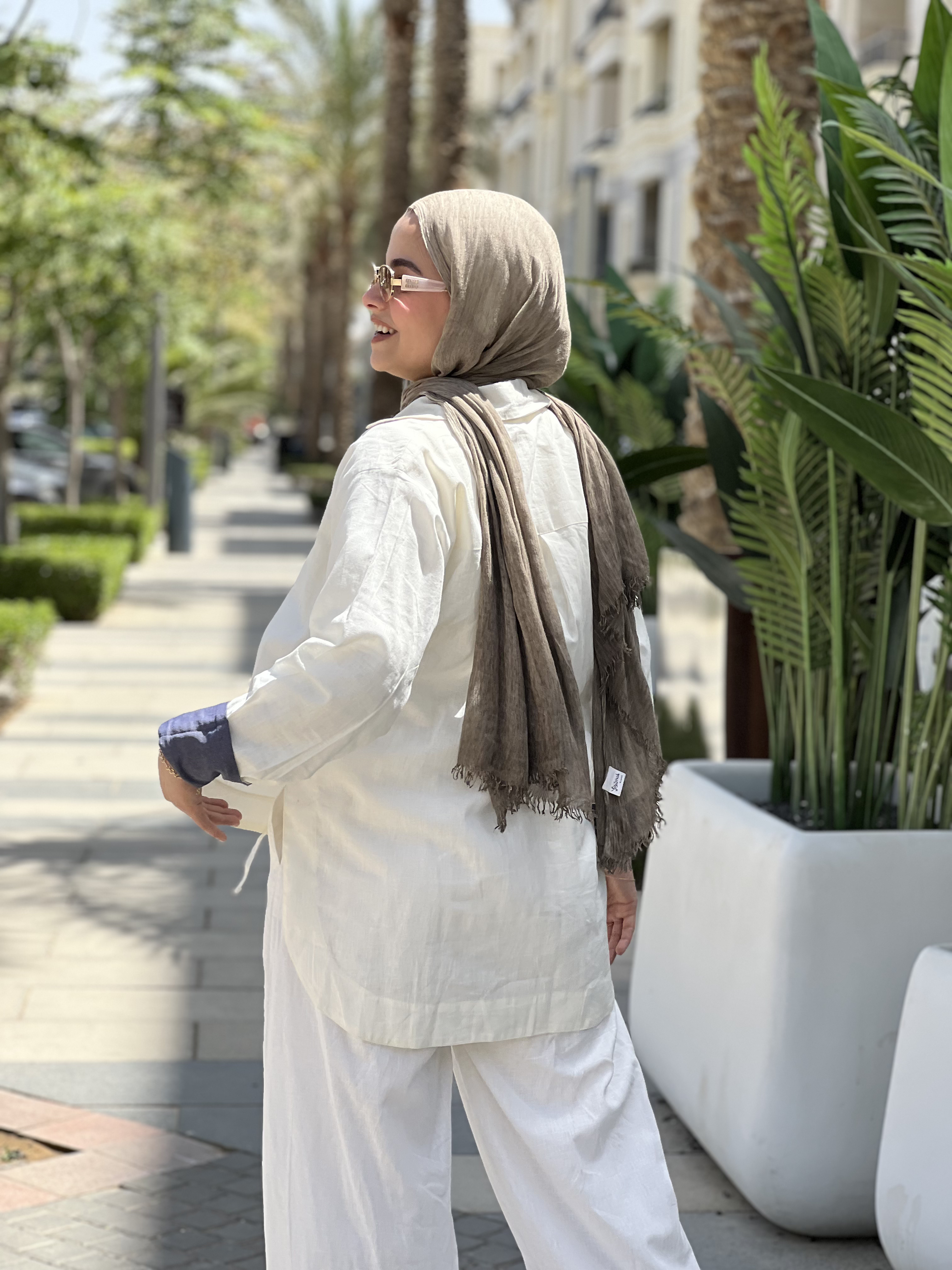 Linen Wrap Blouse