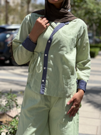 Linen Wrap Blouse