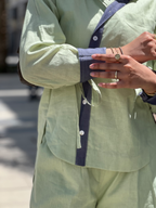 Linen Wrap Blouse